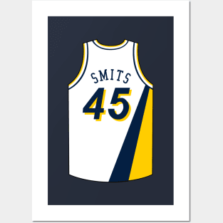 Rik Smits Indiana Jersey Qiangy Posters and Art